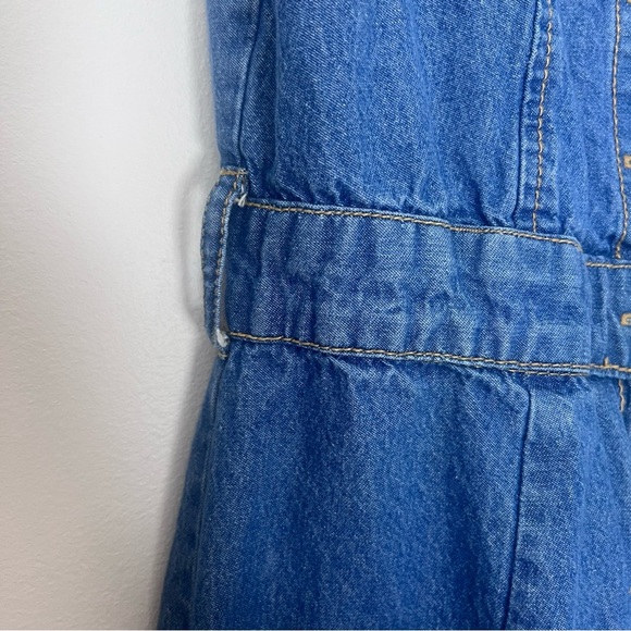 Sincerely Jules Wide Leg Denim Romper Size Small - Picture 5 of 9